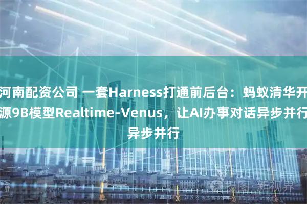 河南配资公司 一套Harness打通前后台：蚂蚁清华开源9B模型Realtime-Venus，让AI办事对话异步并行